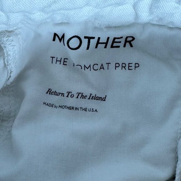 Mother The Tomcat Prep High Waist Cropped Jeans Return To The Island Wash Sz 26 - Picture 9 of 14